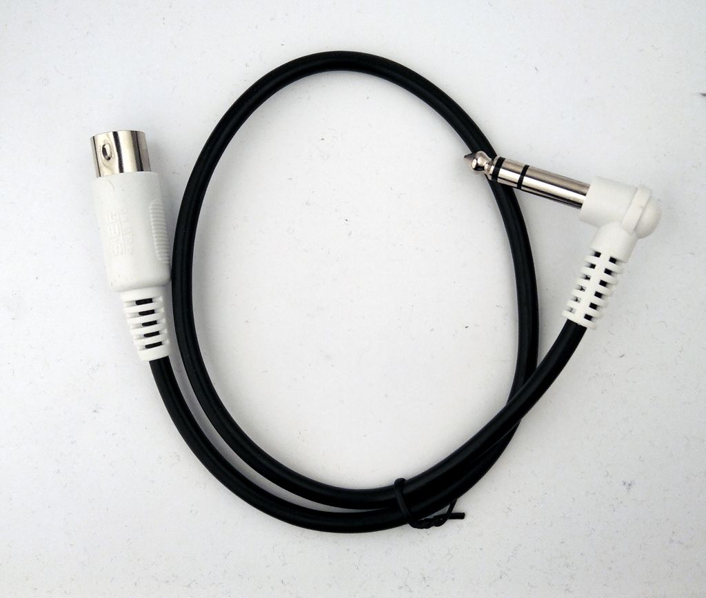 Step Audio Chase Bliss 1/4 inch to MIDI Cable WHITE